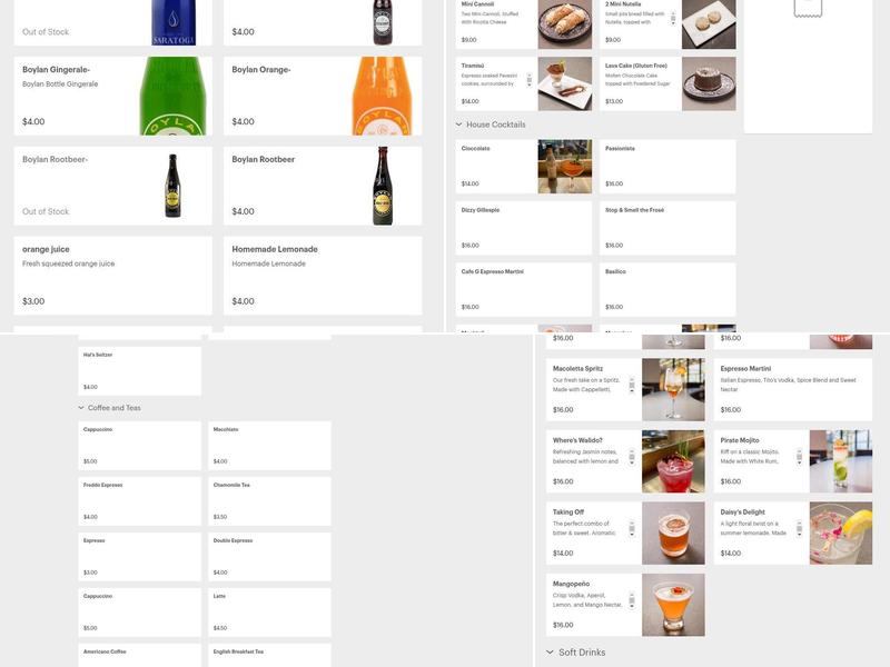 Macoletta Menu
