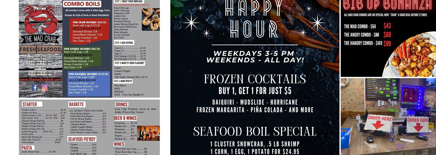 The Mad Crab Menu