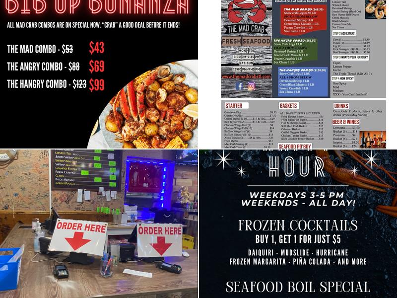 The Mad Crab Menu