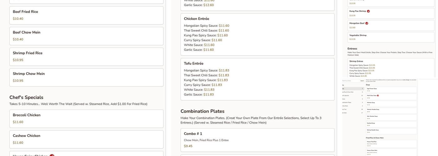 Magic Wok Menu