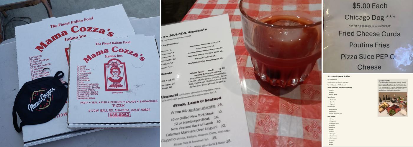 Mama Cozza's Menu