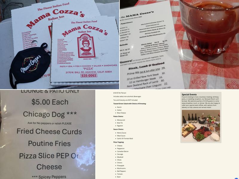 Mama Cozza's Menu