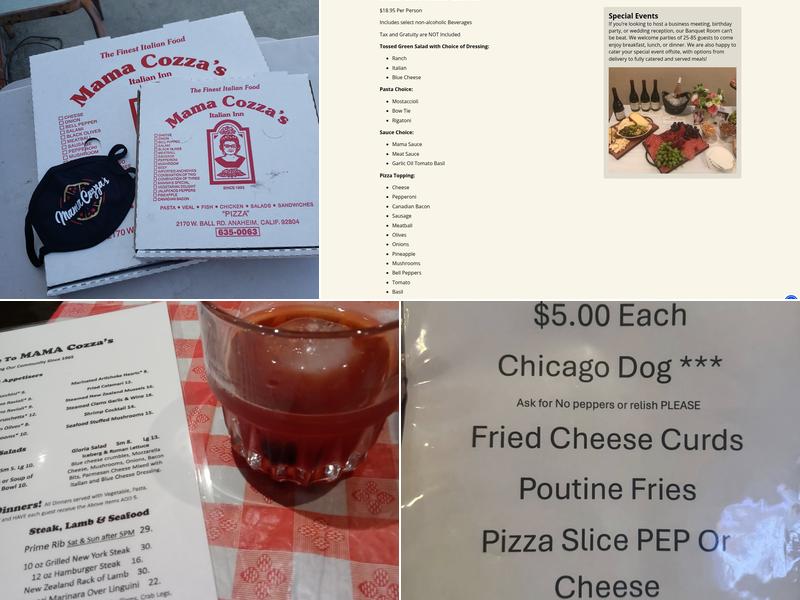 Mama Cozza's Menu