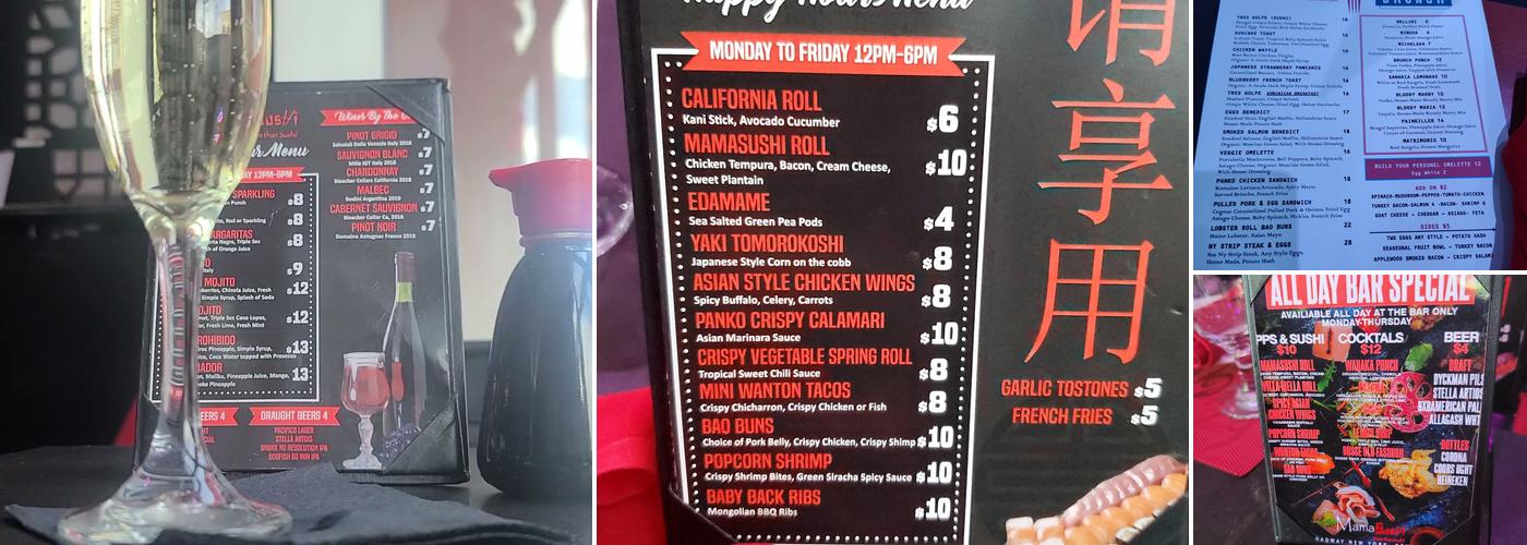 Mamasushi Menu