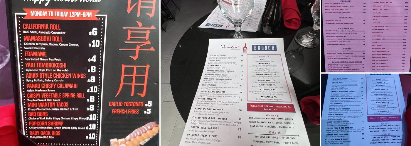 Mamasushi Menu