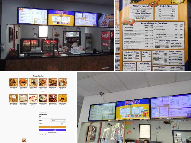 Mandy's Fish & Chips Menu