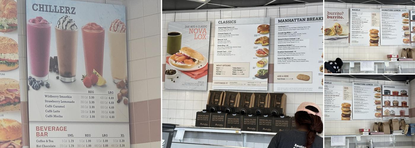 Manhattan Bagel Menu