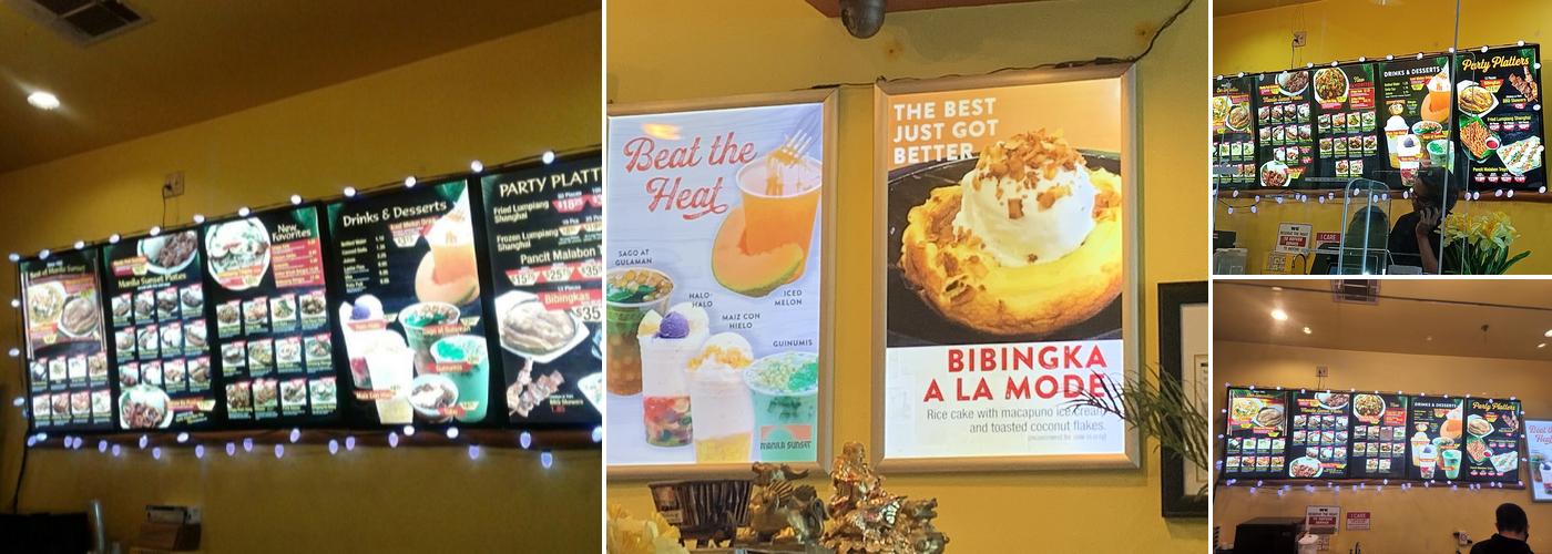 Manila Sunset Grille Menu