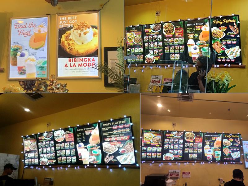 Manila Sunset Grille Menu