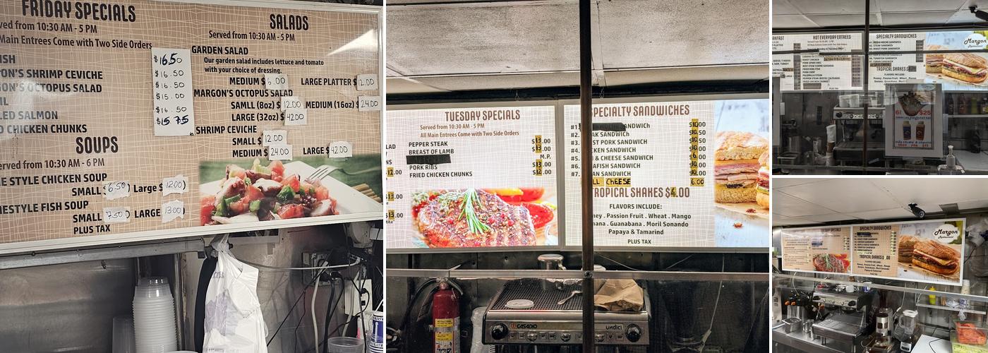 Margon Menu