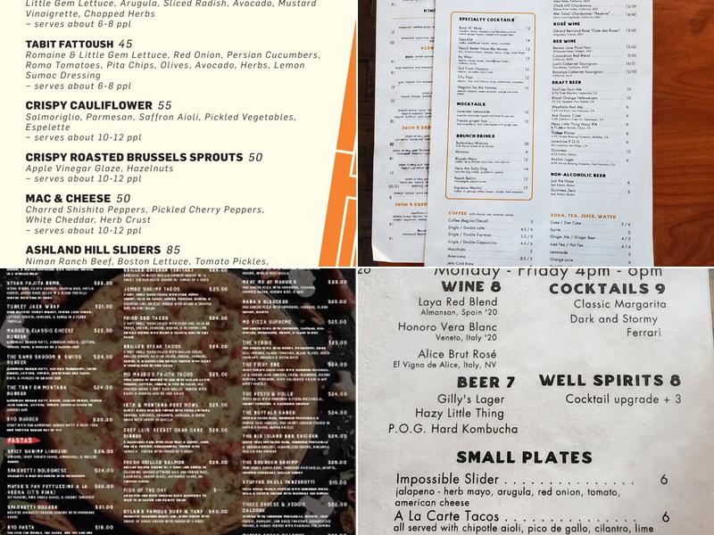 Margo's Pizza Kitchen Menu