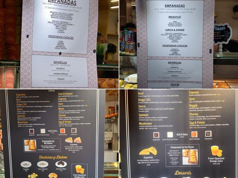 Maria Empanada - Stanley Marketplace Menu