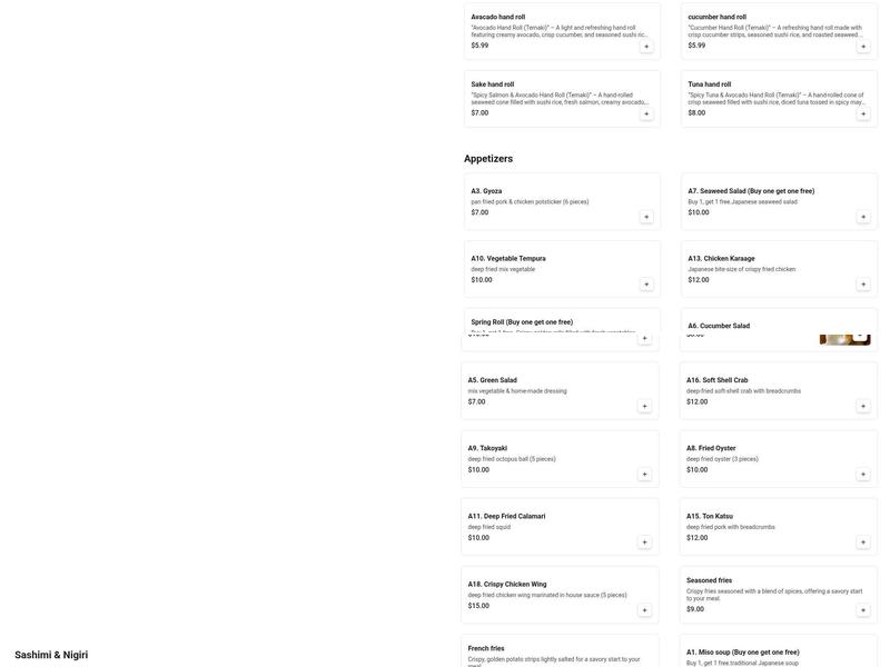 Marina Sushi Bar Menu