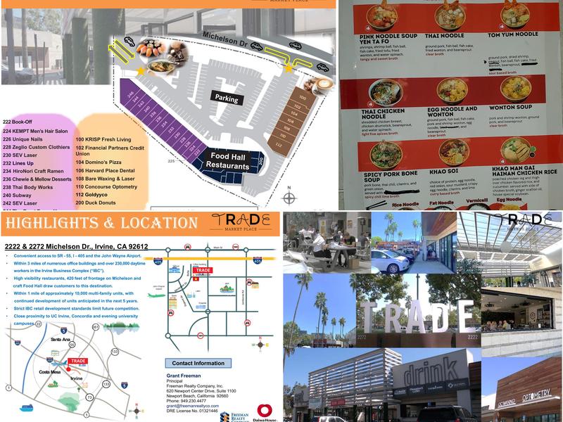 Trade Food Hall Menu