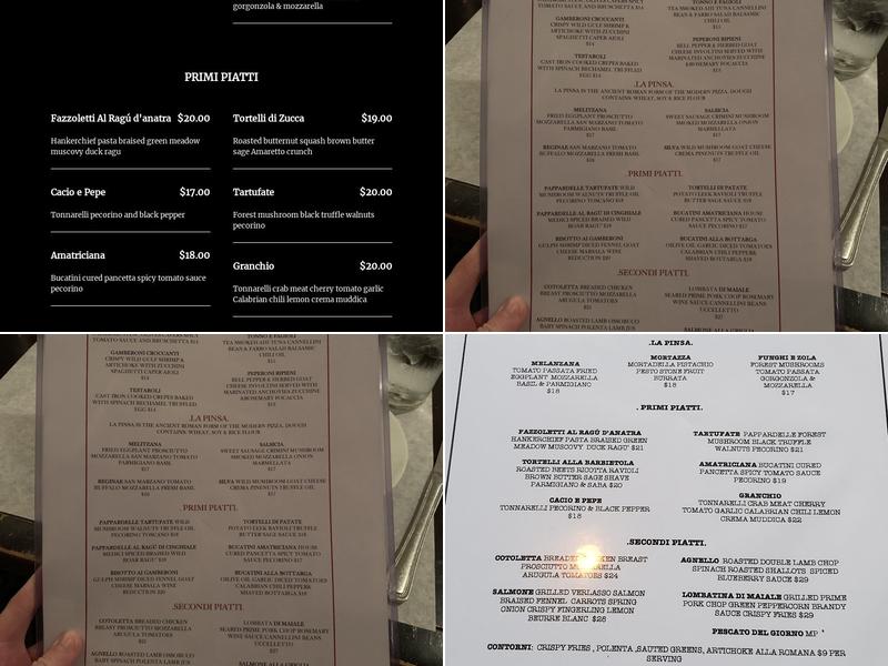 Melograno Menu