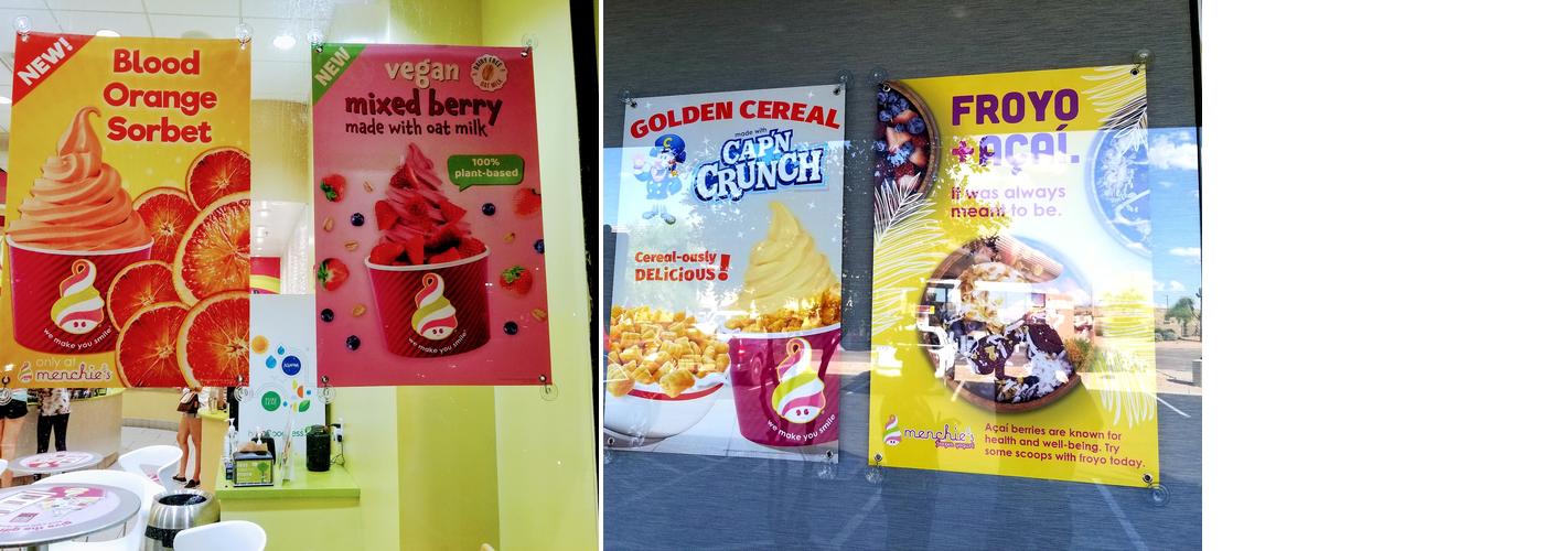 Menchie's Frozen Yogurt Menu