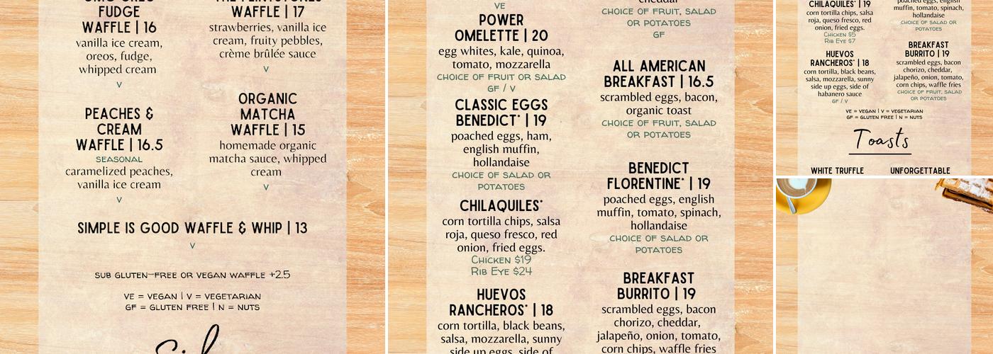 Met Her At A Bar Menu