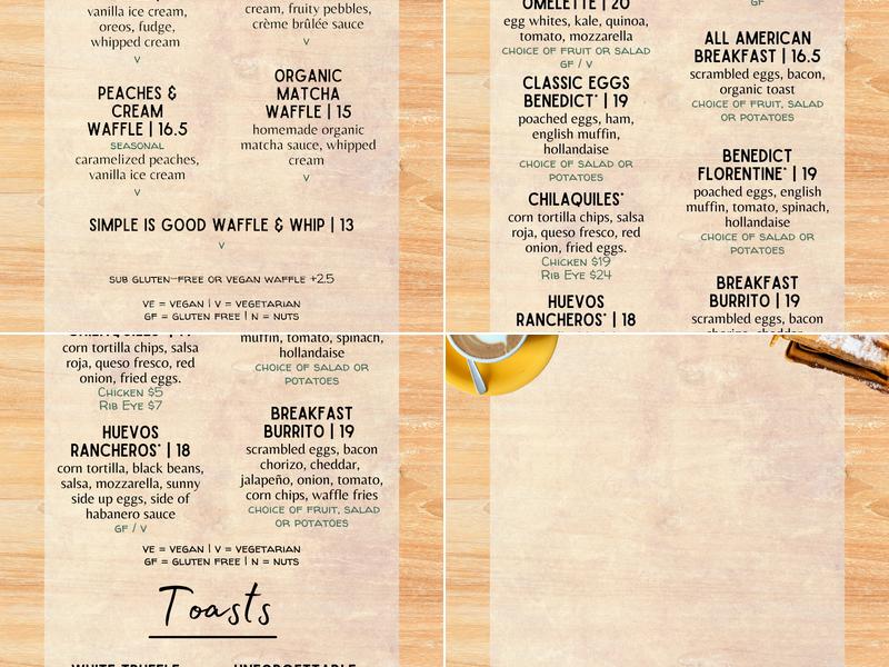 Met Her At A Bar Menu