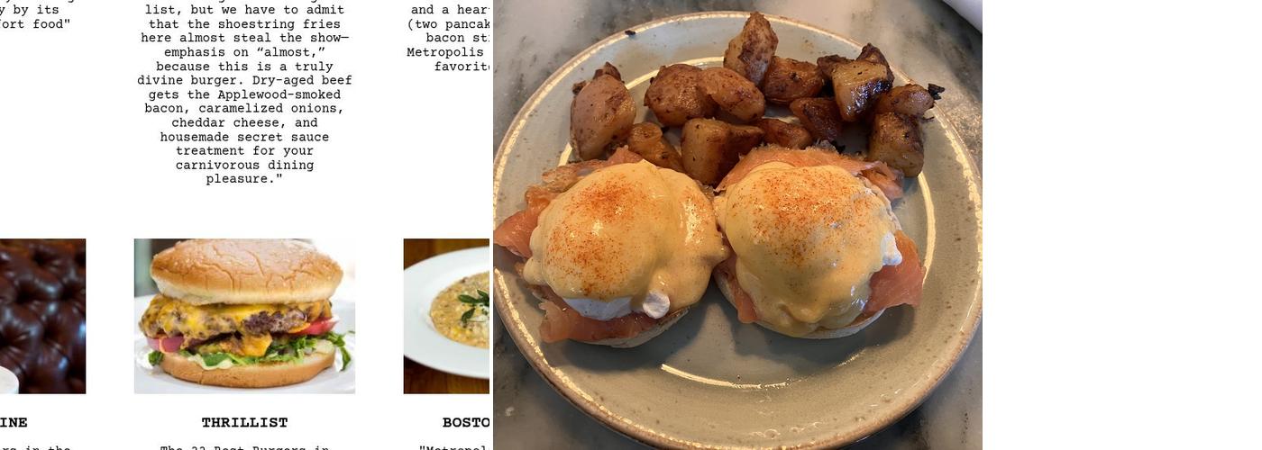 Metropolis Menu
