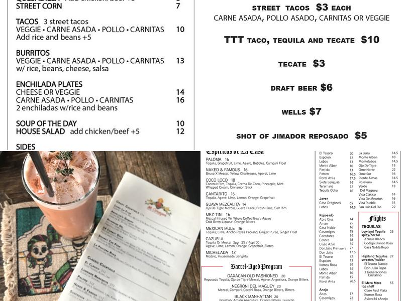 Mi Corazon Mexican Cuisine Menu