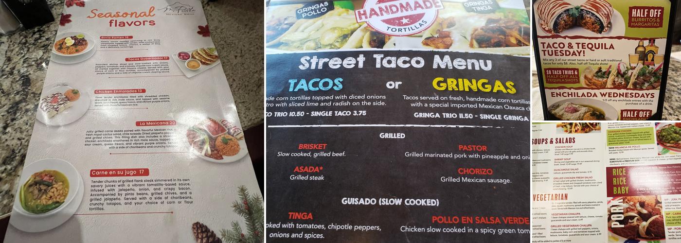 Mi Pueblo Mexican Grill Menu