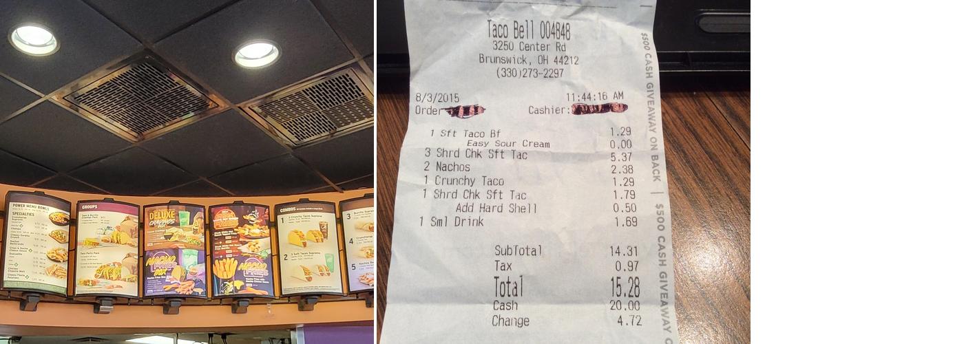 Taco Bell Menu