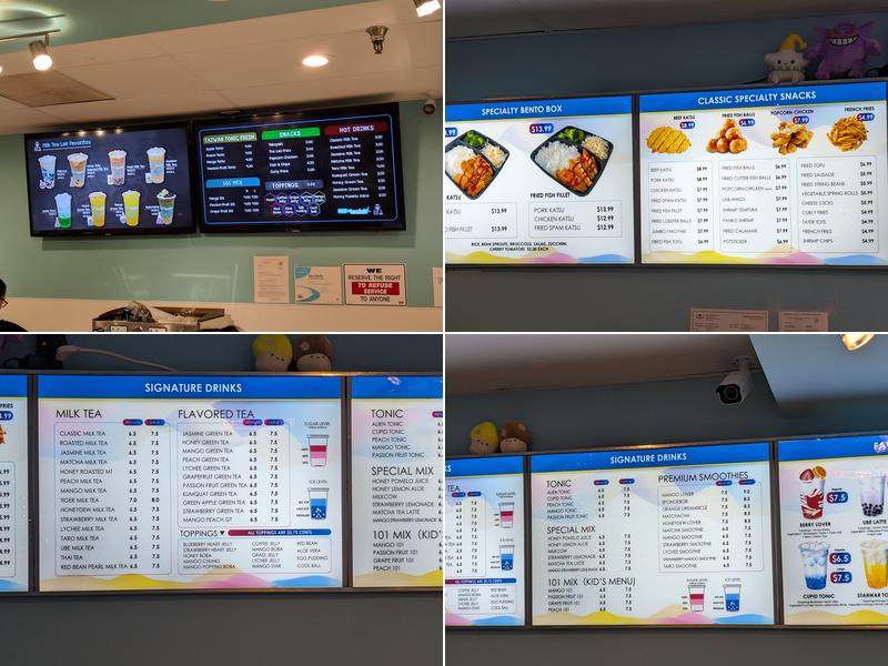 Milk Tea Lab Menu