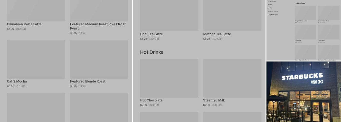 Starbucks Menu