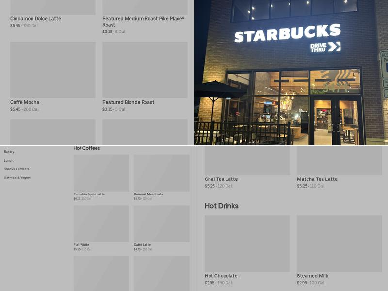 Starbucks Menu