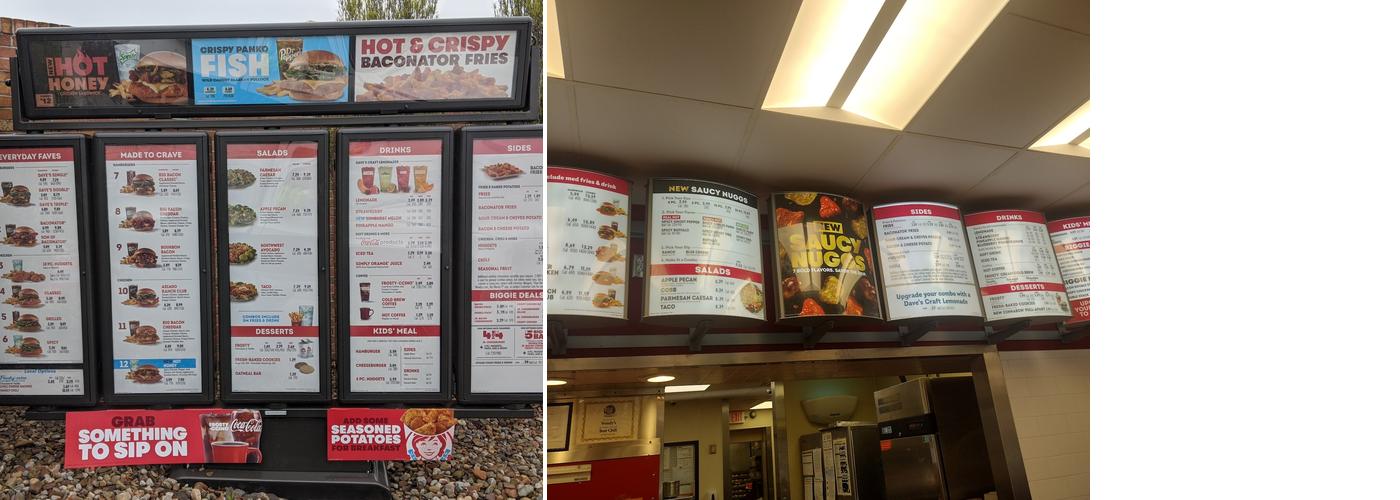 Wendy's Menu