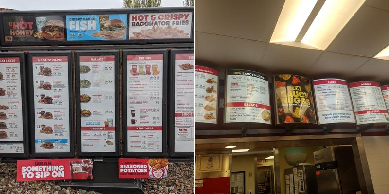 Wendy's Menu