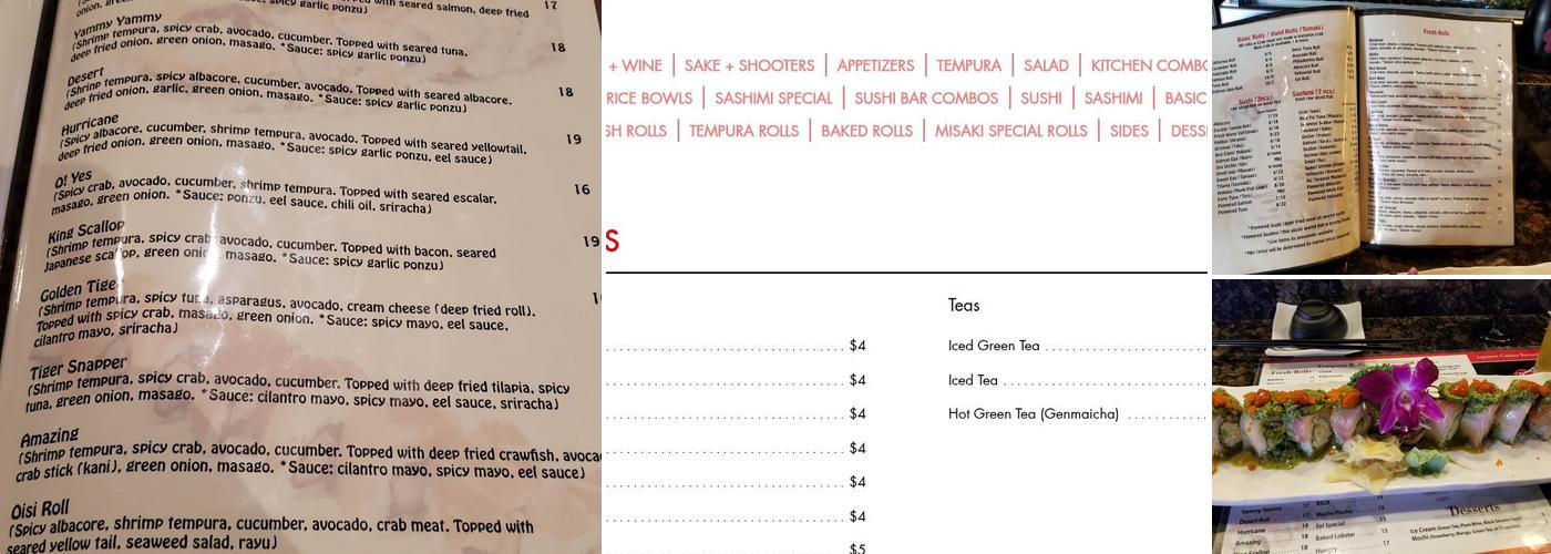 Misaki Sushi & Grill Menu