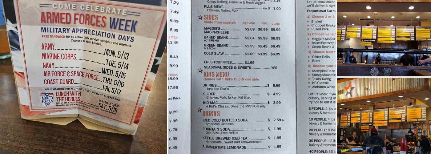 MISSION BBQ Menu