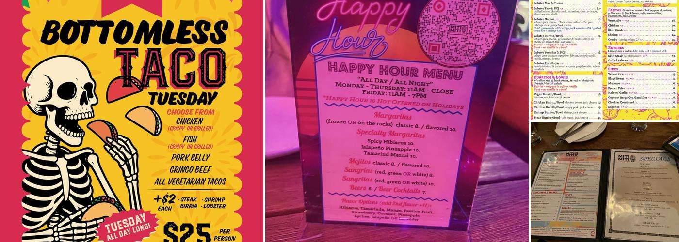 Miti Miti Menu
