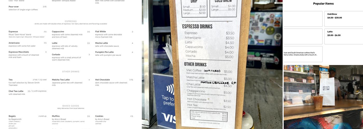 Mixtape Bushwick Menu