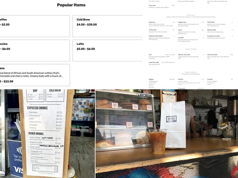 Mixtape Bushwick Menu