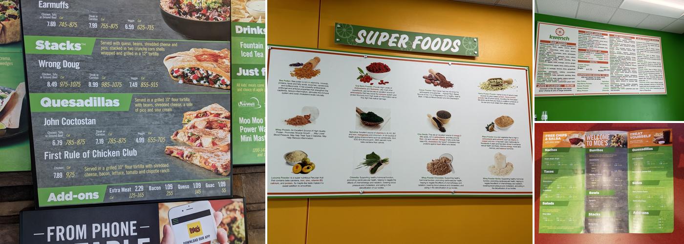 Moe's Southwest Grill Menu