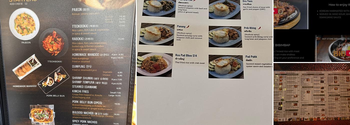 Mokja Menu