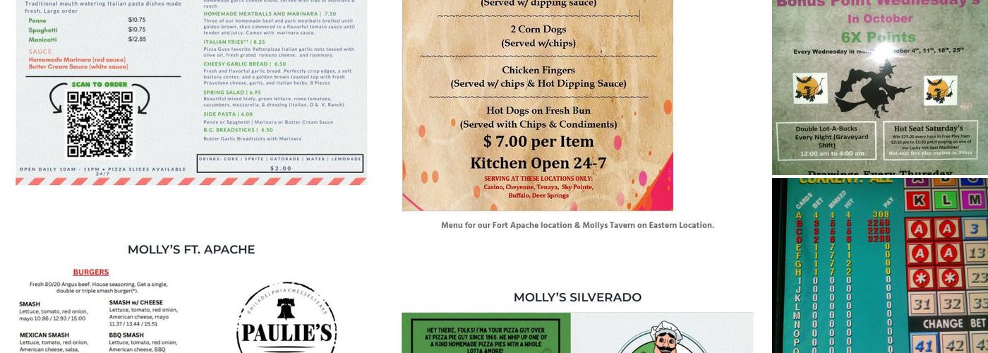 Molly's Tavern Menu