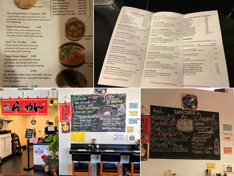 Mon Ramen Menu