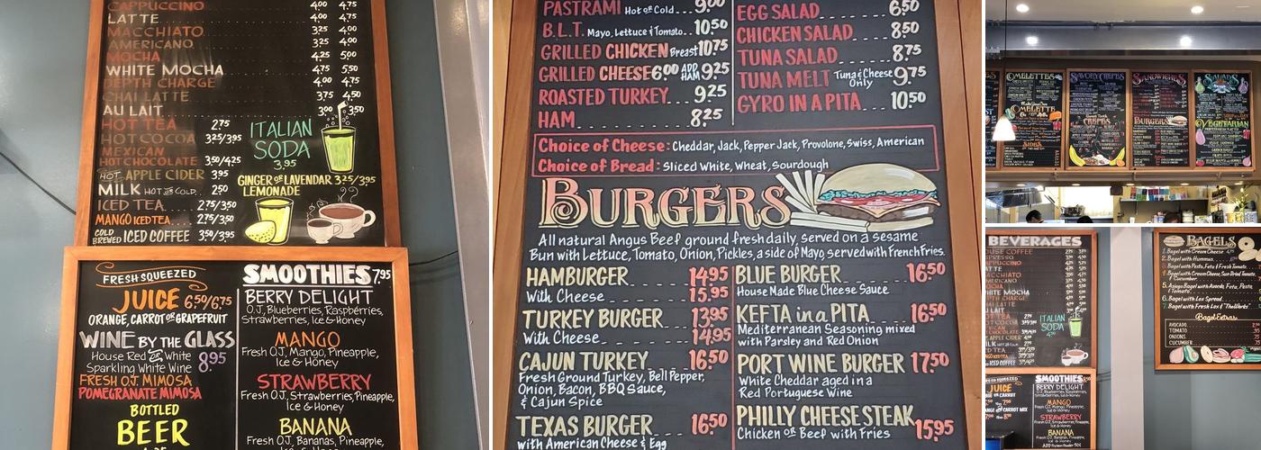 Moonlight Cafe Menu
