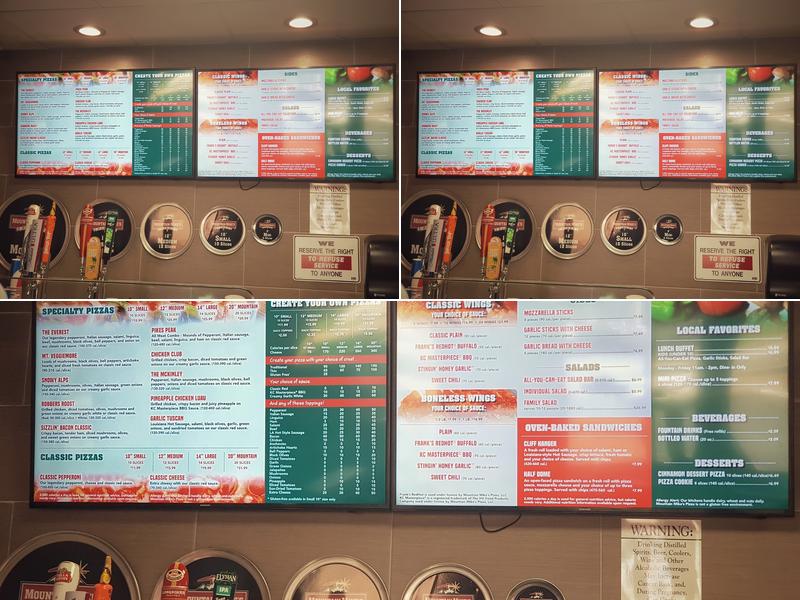 Mountain Mike's Pizza Menu