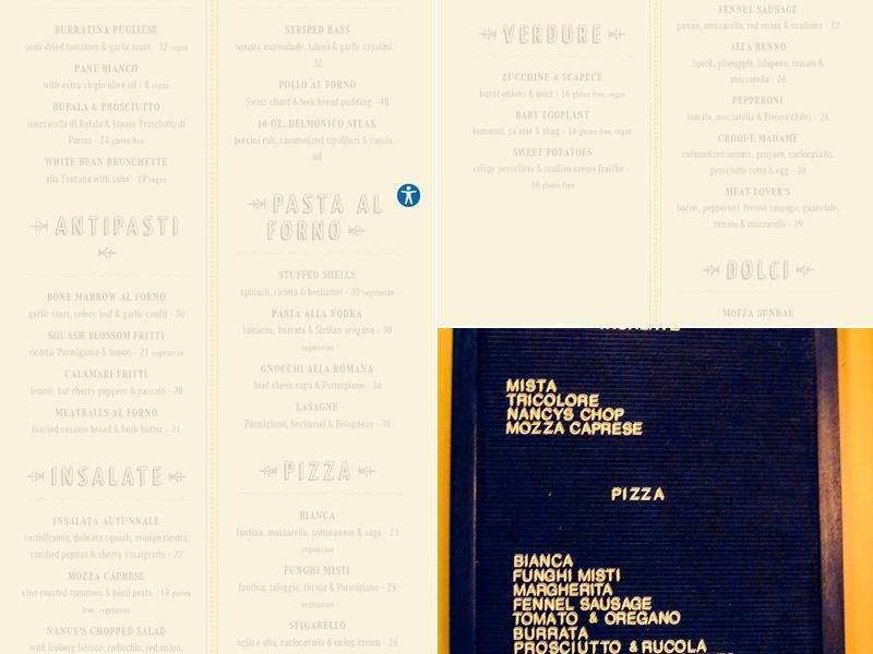 Mozza2Go Menu