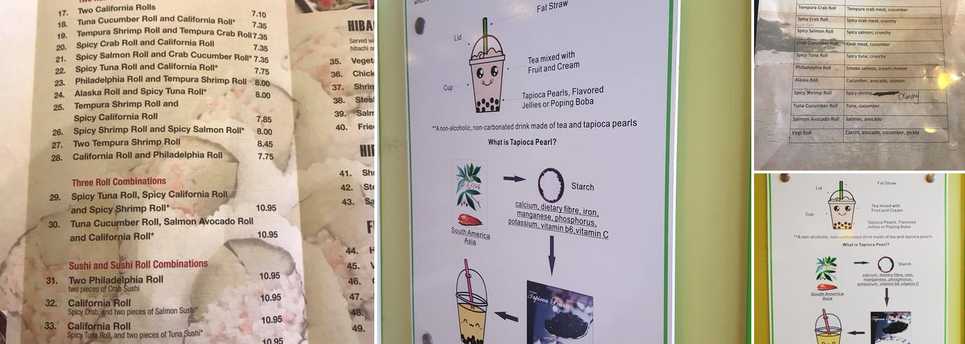 Mt. Fuji Menu