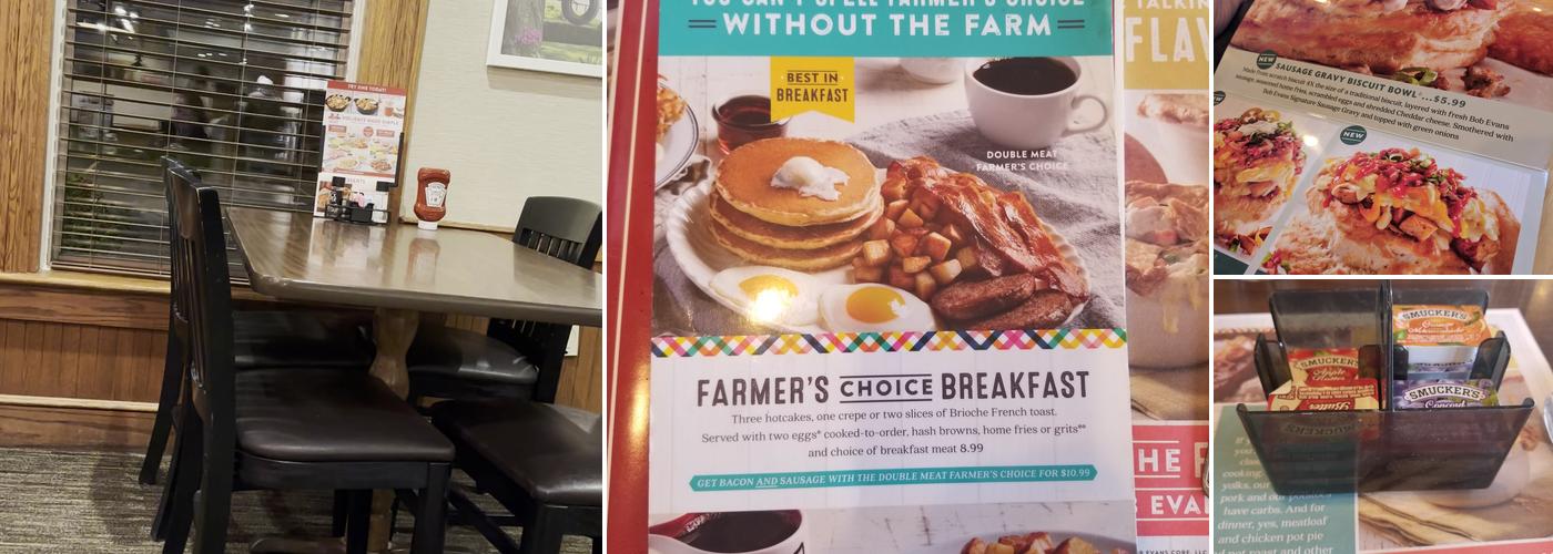 Bob Evans Menu