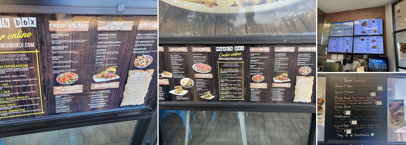 Munch Box Menu