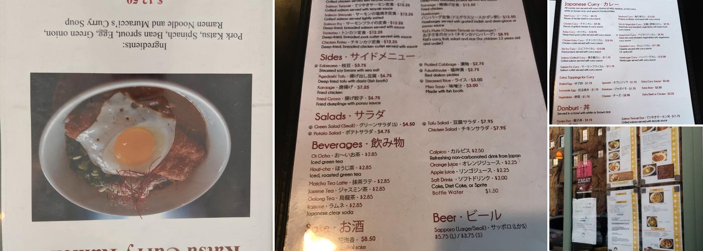 Muracci's Menu