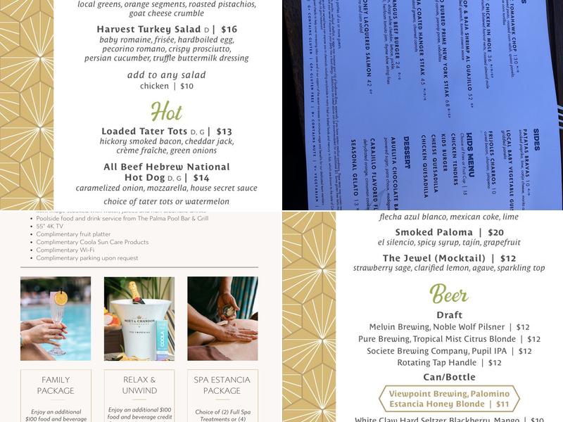 Mustangs & Burros Menu