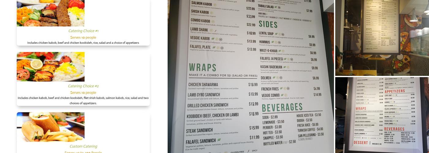 Naab Mediterranean Menu