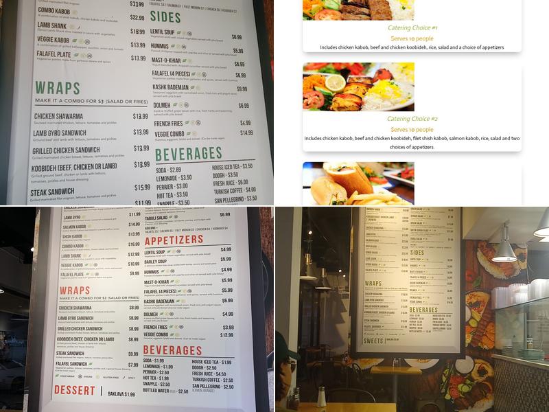 Naab Mediterranean Menu